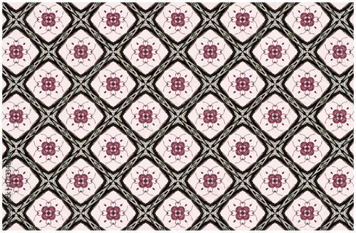 Abstract Floral Kaleidoscope A Stylish Ornamental Pattern