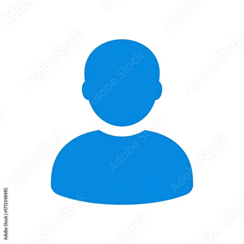 Simple blue person icon
