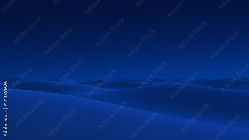 Fototapeta premium Deep blue abstract landscape with subtle textures and gradients
