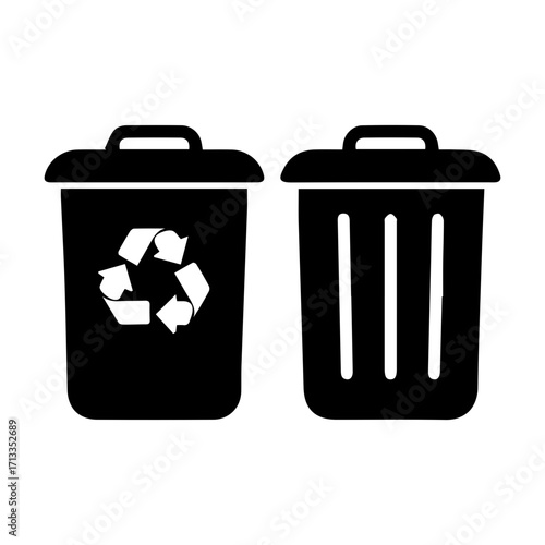 Recycle & Trash Bins
