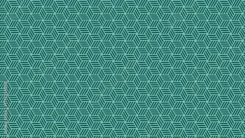 Abstract geometric hexagon background with turquoise line patterns, ideal for modern design, digital projects, technology themes, business graphics, and creative artworks.