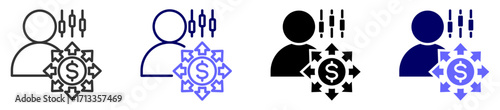 Investor Icon set Multiple style 