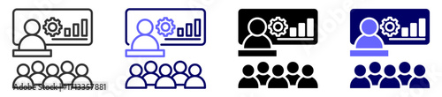 Workshop Training Icon set Multiple style 