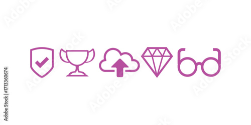 Extensive business icons collection featuring growth, analysis, goal setting, and achievement symbols perfect for corporate presentations, financial reports, and strategic planning