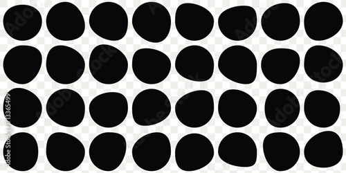 Organic colorful blob shapes. Round abstract organic shape collection. Pebble, drops and stone silhouettes. Random abstract liquid organic irregular blotch shapes. Collection of modern forms. eps 10