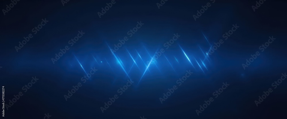Obraz premium A dark blue background with a pattern of light rays.