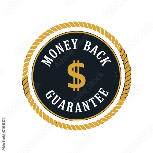 Money Back Guarantee Seal for Safe Purchases and Consumer Confidence