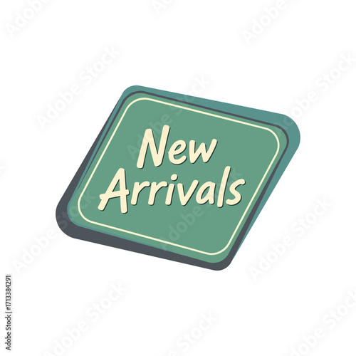 Trendy New Arrivals Announcement Graphic for Retail Products or Fashion Items