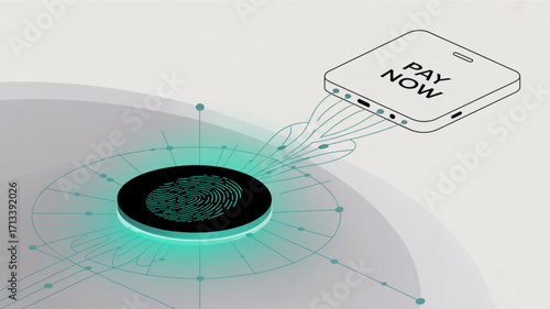 Mobile payment with fingerprint authentication for secure online transactions and banking apps now available