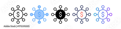 Crowdfunding multiple icon