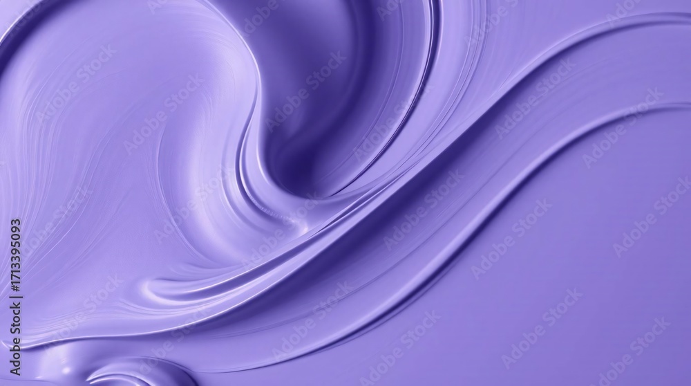 Fototapeta premium Abstract violet background with smooth stroke lines and waves.