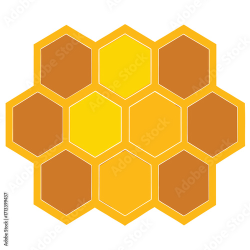 vector background with honeycombs
