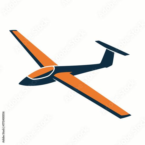 Glider Sailplane Aircraft Icon
