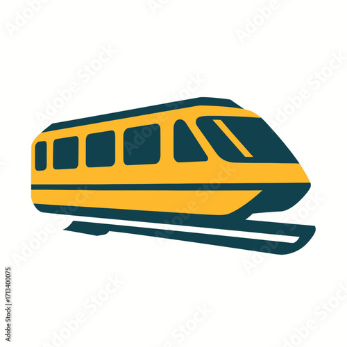 High-Speed Train Monorail Icon