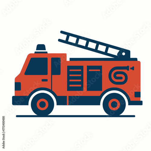 Fire Truck Emergency Vehicle Icon