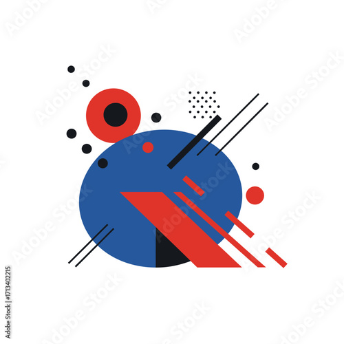 Abstract Geometric Composition A Bold and Modern Design for Various Applications