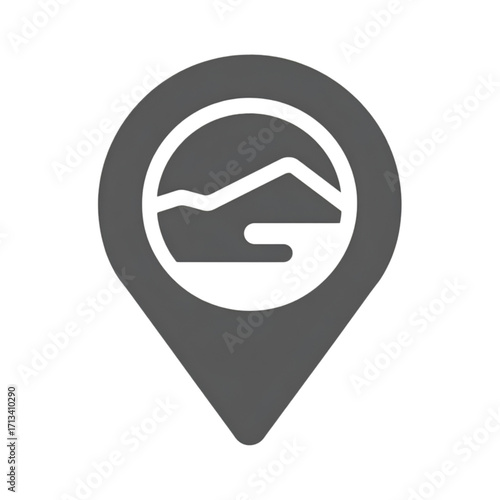 A symbol representing travel with a scenic outline, perfect for capturing adventure and exploration. Free Download A symbol representing travel with a scenic outline, perfect for capturing adventure and exploration. - GFXLoad