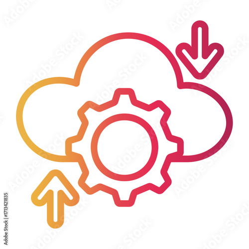 features Line Gradient Icon