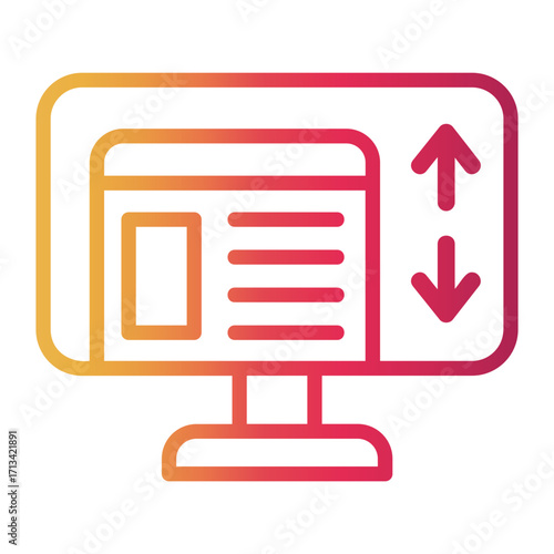 features Line Gradient Icon