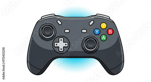 Xbox controller vector illustration for gaming console design and video game accessories related graphic projects