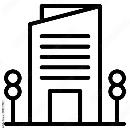 skycraper, office, building icon
