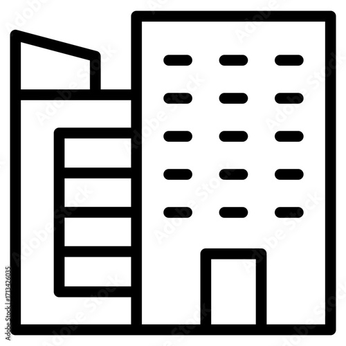 skycraper, office, building icon