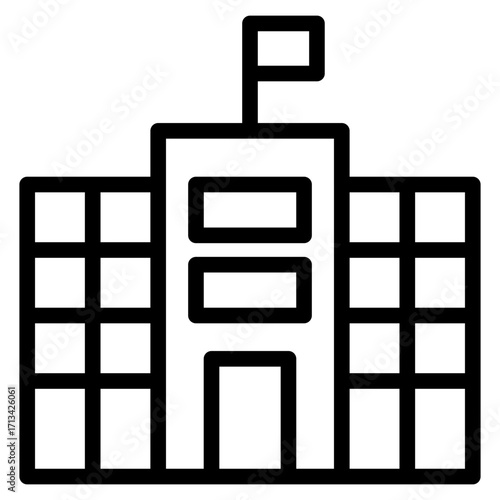 skycraper, office, building icon