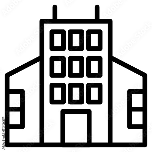 skycraper, office, building icon