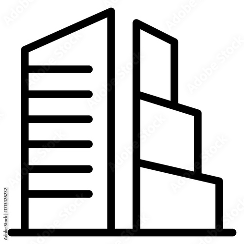skycraper, office, building icon