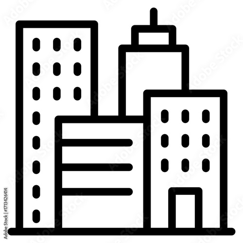 skycraper, office, building icon