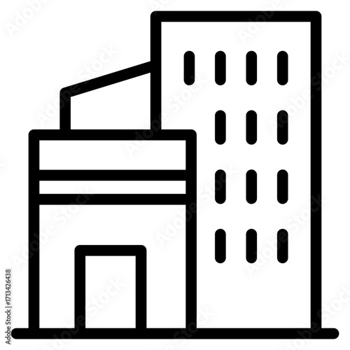 skycraper, office, building icon