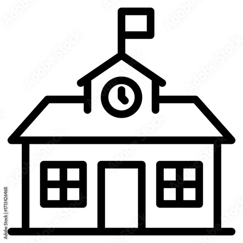 school, university, elementary school icon