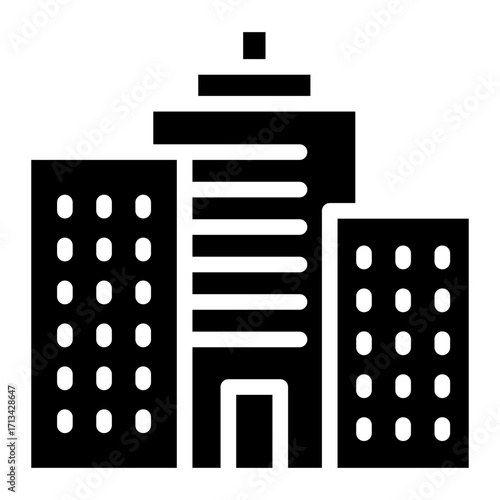 skycraper, office, building icon