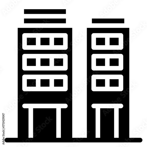 skycraper, office, building icon