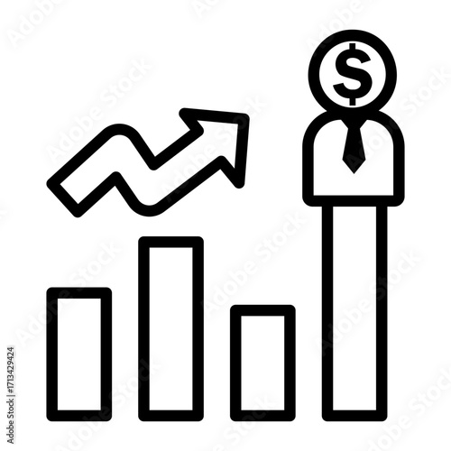 investor Line Icon