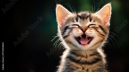 Wallpaper Mural Adorable kitten laughs Torontodigital.ca