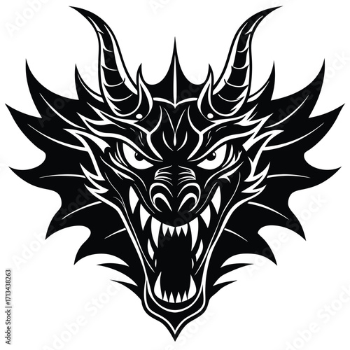 tribal wolf tribal tattoo