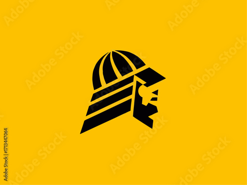 Striking samurai warrior logo embodies strength, valor, and timeless tradition in clean modern design