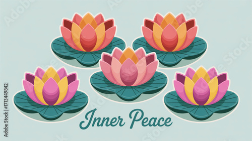 Find inner peace with beautiful lotus flower art for meditation and relaxation spiritual wellness design