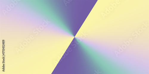 A soft pastel gradient radiating from a central point with a gentle blend of yellow purple and green tones.