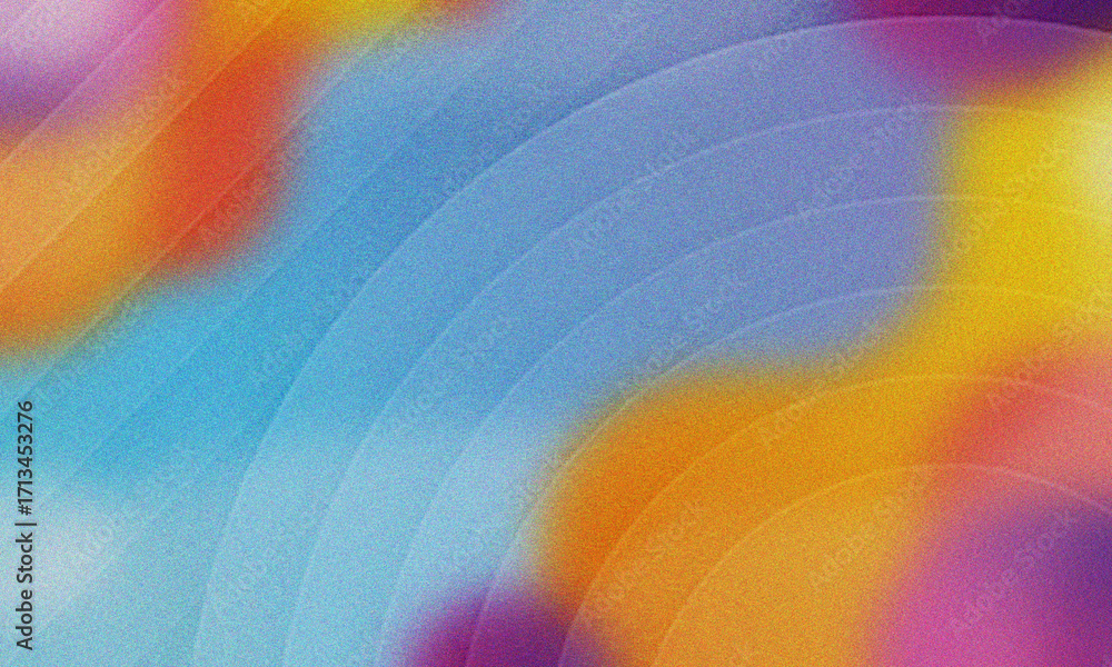 Obraz premium Abstract Rainbow Swirls with Subtle Grain Texture and Concentric Arcs background color