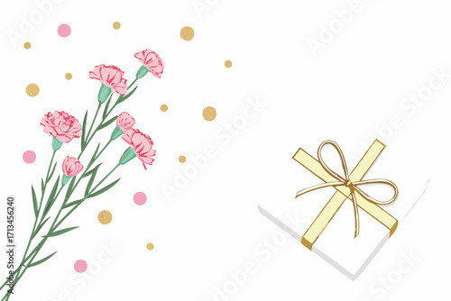 Elegant gift box with a luxurious gold ribbon perfect for celebrations and special occasions