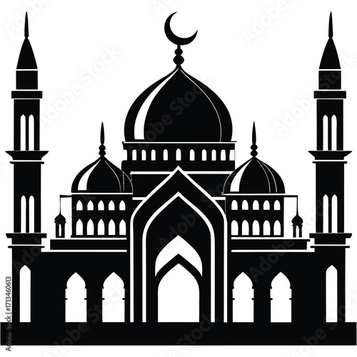 taj mahal vector illustration