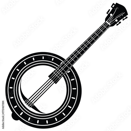 acoustic guitar isolated on white