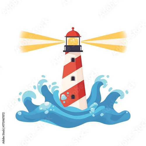 vector illustration of lighthouse