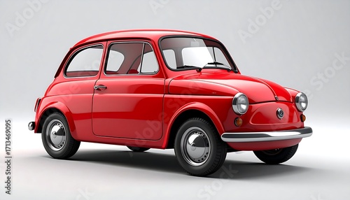 Red vintage car