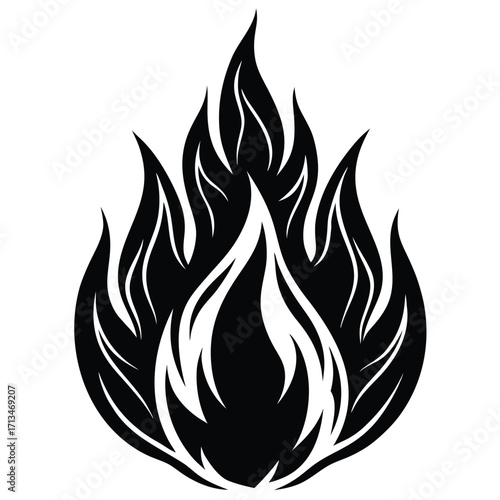 fire flames set
