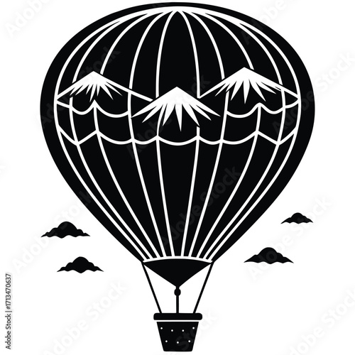 vector hot air balloon