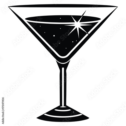 martini glass with olives