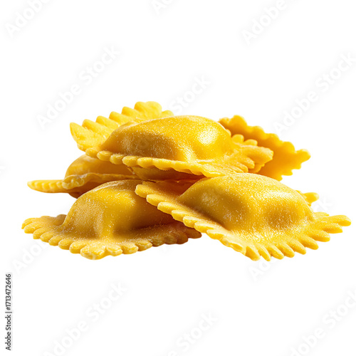 Ravioli agnolotti pasta food on transparent background